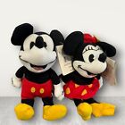 Vintage Mickey Minnie Mouse Bean Bag Plush Disney Parks Store Exclusive Lot 2