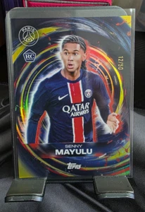 2025 Topps PSG Team Set Senny Mayulu RC #12/50 Limited - Foto 1 di 2