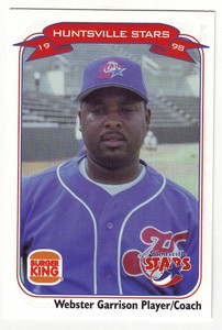 1998 Huntsville Stars Webster Garrison  #24 - Minor League Team Issue