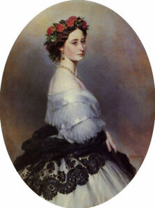 Peinture à l'huile Franz Xaver Winterhalter xavier princesse alice belle fille femme