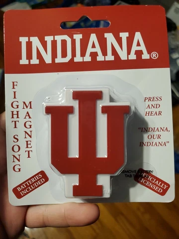 New Indiana University IU Hoosiers NCAA Big 10 Fight Song Magnet NIP Cover