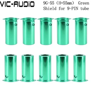 10PCS 9Pin Tube Shield Aluminium 9G-55 For ecc82 6922 12AU7 12AX7 5687 Tube AMP - Picture 1 of 6