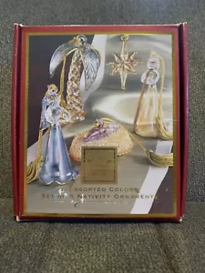 Lenox For The Holidays Assorted Colors Set Of 5 Nativity Ornaments - Picture 1 of 5