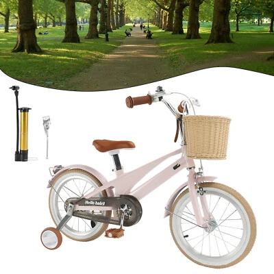 16 inches Kid's Bike Child Bicycle for Ages 7-9 Years Boys and Girls with Basket - Image 1 of 4