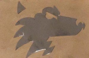 Set decalcomanie adesive cromate casco full size calcio Washington Northern Illinois - Foto 1 di 1