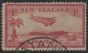 (F118-49) 1935 NZ 1d red air mail stamp (AX) - Picture 1 of 1