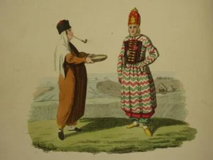 Costume of Russian Empire:Antique Print 1811 Kalmyk Housewife/Kalmykia/Russia - Picture 1 of 5