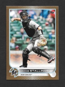 2022 Topps Update JACOB STALLING Gold Parallel #/2022 -  MIAMI MARLINS- #US175 - Picture 1 of 1