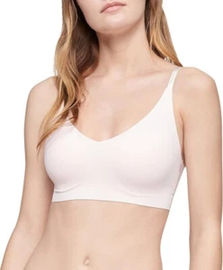 Bralette Triángulo Inalámbrico Ligeramente Forrado Confort Invisibles Calvin Klein Rosa M - Imagen 1 de 5