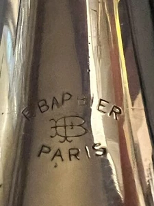 VINTAGE F BARBIER PARIS FRANCE CLARINET B Nickel Silver? Selmer Case - Picture 1 of 19