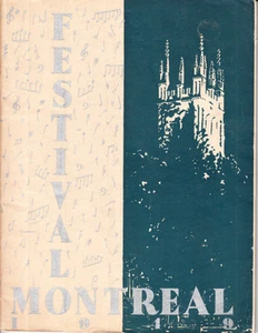 THE MONTREAL FESTIVALS. LES FESTIVALS DE MONTREAL. TEXT FRENCH AND ENGLISH. 1949 - Picture 1 of 3