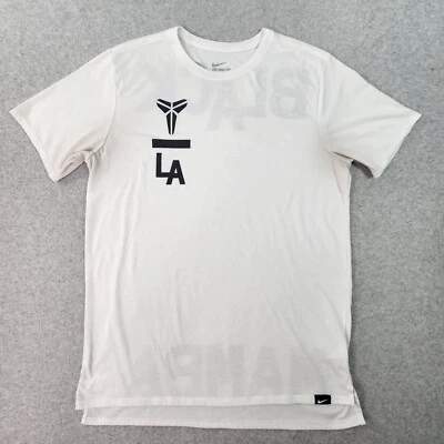 Rare Nike Tee Men Large Black Mamba LA Kobe Bryant White Longtail Shirt "Flawed" - Image 1 of 4