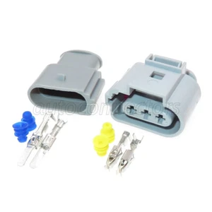 For Audi A4 A6 & VW Crank Sensor 3 Pin Connector Plug Kit 1J0973723G 1J09737236 - Picture 1 of 5