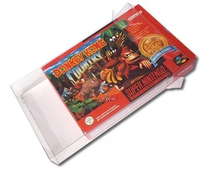 Scatola protettiva Super Nintendo SNES in scatola custodia trasparente aderente radicale retrò - Foto 1 di 1