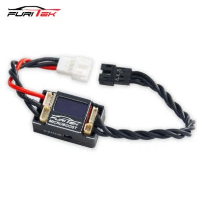 Furitek Microboost 2S Lipo 25A/50A Brushless ESC w/Display LCD : 1/24 1/28 Black - Image 1 of 4