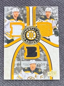 2023-24 BOSTON BRUINS CENTENNIAL PASTRNAK BERGERON MARCHAND TRIPLE PATCH - Picture 1 of 2