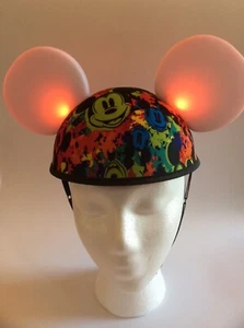 Disneyland World Glow With Show Lighted Ears Mickey Mouse Hat Halloween Costume - Picture 1 of 8