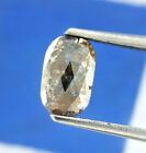 Natural Real Diamond 0.59tcw Si1 Gray Brown Oval Rose Cut For Mother's Day Gift