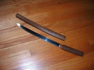 [GN1-02-01-29] Japanese Sword:  Mumei Wakizashi in Shirasaya