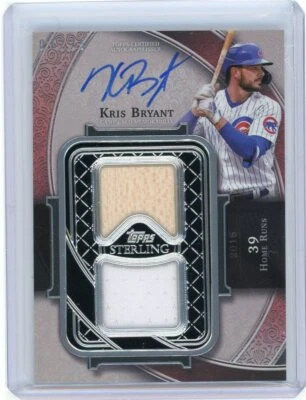 2022 Topps Sterling Baseball Dual Relic Auto #SWAR-KBR Kris Bryant #07/25 - Image 1 of 2