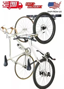 Rubbermaid FastTrack Bike Storage Kit – 3pc w/ 32" Rail & 2 Hooks – New - Picture 1 of 3