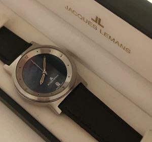 Orologio di lusso Jacques Lemans Blue Heritage automatico Eta 2824-2 Swiss Made - IMBALLO ORIGINALE - PERFETTO - Foto 1 di 8