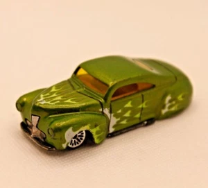 Mattel Hot Wheels Tail Dragger 2011 Heat Fleet Metalflake Green Flames T9805 - Picture 1 of 12