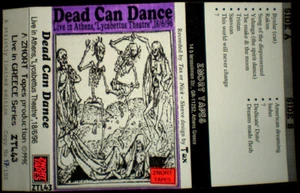 DEAD CAN DANCE RARE LIVE RECORDING IN ATHENS CASSETTE TAPE MADE IN GREECE 1996 - Picture 1 of 2
