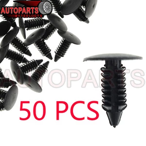 Free Shipping 50PCS New Black PLASTIC PUSH RIVETS Fit for Ezgo Club Car &Yamaha - Picture 1 of 7