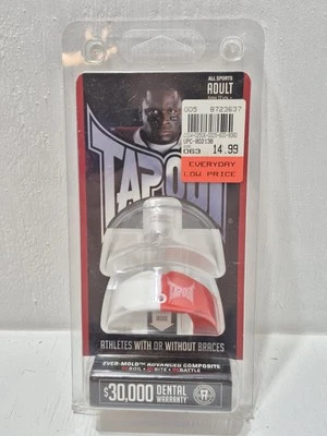 Protetor bucal Tapout todos os esportes adulto fechado novos atletas com aparelhos de futebol - Imagem 1 de 2