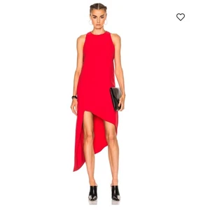 IRO Dress Size 6 / 38 Medium Hamlin Red Asymmetrical Sleeveless Minimalist Glam - Picture 1 of 13