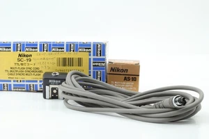 [Near MINT] Nikon SC-19 TTL Multi Sync Cable w/ AS-10 flash Adaptor From JAPAN - Picture 1 of 8
