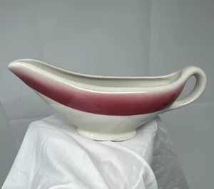 Vintage Wallace Restaurant Pottery Gravy Sauce Boat Los Angeles CA - Picture 1 of 8