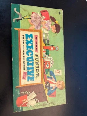 Junior Executive Whitman Board Game 2-4 Players Vintage 1955 Cardboardng - Image 1 of 4