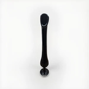 Vintage Fenton Glass Black Amethyst Swung Stem Thumbprint Vase 14” Tall - Picture 1 of 5