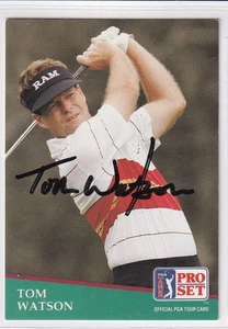 Tom Watson 1977, 1981 Masters Champ ProSet SIGNED CARD AUTOGRAPHED - Picture 1 of 1