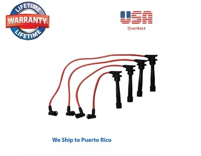 Spark Plug Wire Set Fit: Elantra Tiburon Tucson Soul Spectra Sportage 4 Cylinder - Image 1 of 4