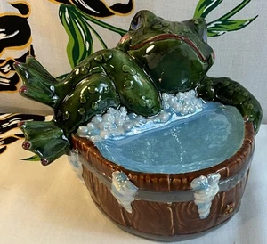 Ceramic Frog Soap Dish Vintage - Picture 1 of 10