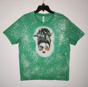 Hocus Pocus Halloween Bleach T-Shirt Green Tie-Dye Hair & Glasses Womens Size XL - Picture 1 of 4