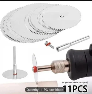 11pcs Stainless Steel Rotary Saw Blade Set for Precision Woodworking - Picture 1 of 6
