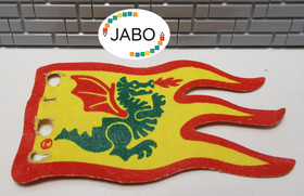 D7/18/5) LEGO x376px1a Cloth Flag Double Sided Print Dragon Knights 6056 6076