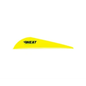 Bohning Heat Vane 2.5" Solid Low Profile Neon Yellow 36 Pack - 101036NY25 - Picture 1 of 1