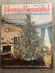 House Beautiful Vintage Magazines December 1966.  Christmas on Nantucket - Picture 1 of 2