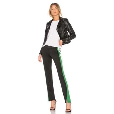 Pam & Gela Microsuba Trackpant en Negro Verde Blanco Talla P (0) Foto 1 de 4