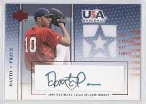 2005 Upper Deck USA Baseball Opening Day Jersey Green Ink /2 David Price Auto - Picture 1 of 3