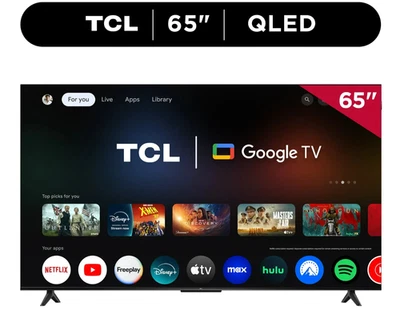 TCL 65" inch QLED 4K Google Smart TV HDR Dolby Vision (2 Day Ship) *Cyber Deal* - Image 1 of 4