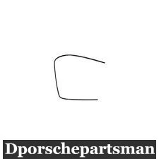 Porsche 911 / 912 / 930 Windshield Moulding ( Front Left ) BLACK    NEW Foto 1 de 1