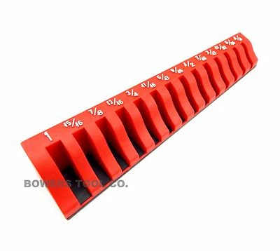 Mechanics Time Saver Standard Magnetic Wrench Holder Rack 1/4"-1" SAE MWH14SR - Image 1 of 2