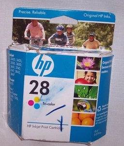 HP TRI-COLOR 28 INK CARTRIDGE,(EXPIRED ON DEC 2009 ) NEW IN BOX - Picture 1 of 1