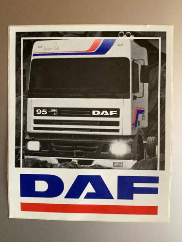 Adhesive Sticker - DAF Trucks - Vintage 80s Original decal | eBay